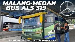 Bus ALS 319 Sewa Naik di Terminal Arjosari - Berangkat Menuju Medan
