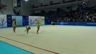 LPS Baia Mare Junioare III   Trio 2014, 2015 R1 WA 2025   Festivalul Național de Gimnastică Ritmică