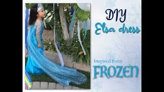 DIY Elsa dress from Frozen II. #handmade, #elsadress, #diy.