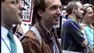 ACT UP and WHAM! United Nations Action, 1991, led by Tony Malliaris.