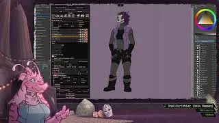 Rigging a complex RahiTuber PNGtuber model with mouse tracking and physics