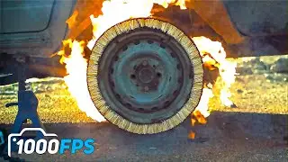 КОЛЕСО ИЗ СПИЧЕК | MATCH WHEEL | ЗАМЕДЛЕННАЯ СЪЕМКА | 1000 FPS
