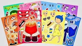 🌈PaperDIY🌈 Inside Out 2 DIY Sticker Book &ndash; Anger, Joy, Fear, Sadness, Disgust & Ennui! #insideout2