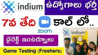 🤩12 th పాస్ Zoom లో ఇంటర్వ్యూ చేస్తారు | Lenskart,Indium Hiring | Jobs For Freshers