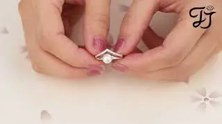 Sterling Silver Curved Band And Plain Pearl Rings - FarJary