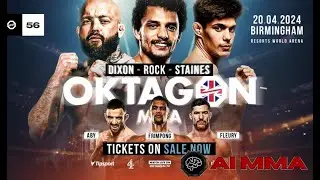 AI MMA: Octagon 56 Rock vs Catacoli, Alvares vs Morris predictions