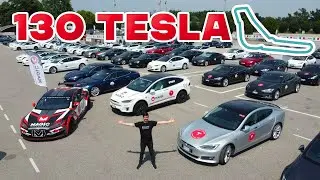 130 TESLA at MONZA CIRCUIT F1 - Milano Monza Motor Show