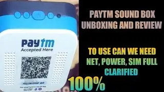 Paytm Sound Box Unboxing And Using👌||Review Of Paytm Sound Box