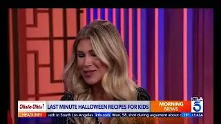 Easy Last-Minute Halloween Party Food Ideas on KTLA Morning News with Maggie Jackson