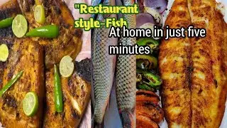 Restaurants style fish at home in just five minutes plz try this recipe and support me#plz_subscri