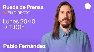 Rueda de prensa de Pablo Fern&aacute;ndez