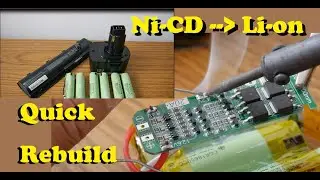 You can build this too! Drill Battery Rebuild, Lithium 18650 more powerful at very low cost.