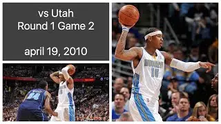Carmelo Anthony 32 pts vs Utah Jazz Game 2 Highlights 2010 Playoffs (april 19, 2010)