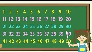 Count Numbers from 1 through 50 in English | Count 1 - 50 Video | Golden Kids Learning
