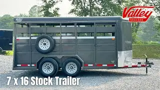 Valley 7x16 Livestock Trailer - 12K GVWR - Model # 26816HD