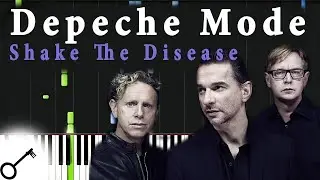 Depeche Mode - Shake The Disease [Piano Tutorial] Synthesia | passkeypiano