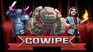 The power of GOWIPE | Although not lure army of Clan Castle, but CLEAR 3* HALL 8 MAX