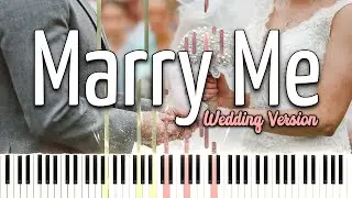 Train - Marry Me (Wedding Version) - Piano Tutorial (Piano Cover + Sheets)