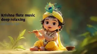 Krishna flute music # Relaxing # meditation #youtubeshorts 