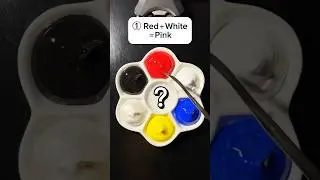 Guess the mixed colors  #colormixing #satisfying #asmr