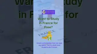 Want to Study in France for FREE? France Government Scholarship 2025 🇫🇷 #internationaleducation