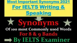 IELTS synonyms words list for speaking, reading, listening | 9 band Vocabulary IELTS writing task 2