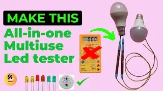 Wow Amazing Idea | Led Bulb Convert Into A Tester | Electric Tester | All in one Tester