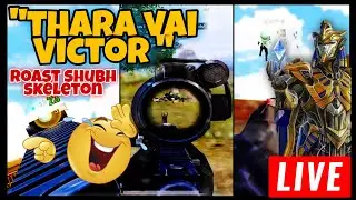 Thara Vai Victor||Full Funny Commentary||Roast Shubh Skeleton|#bgmi #jevel #axombaaz #shubhskeleton