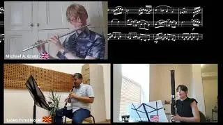 Shombit Kumar Podder || Woodwind trio no.1, mvt.1 | Michael A.Grant, Sasko Temelkoski, Bailey Holman