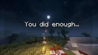 Beneath the Starlit Sky – 3-Hour Minecraft Ambience | 🔥 Camping under the moonlight 🔥|