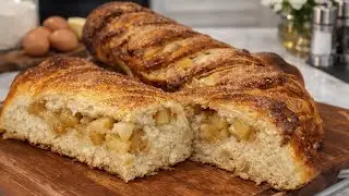 Sweet bread filled with banana and cinnamon | #kdeliciacozinha
