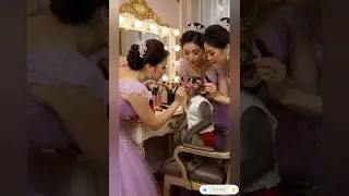 monkey's magic💄 bridal makeup 🤩#funny #explore #viralfyp #viral #usbridal #trending #comedy #love