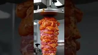 How Chicken Shawarma Is Made in Factory | Full Process #shorts #factoryprocess