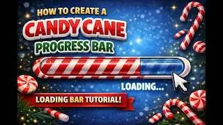 How to Create a Candy Cane Progress Bar | Loading Bar Tutorial