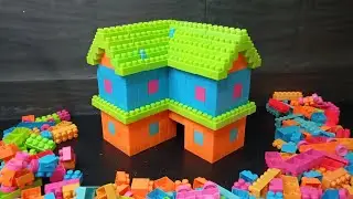 Satisfying DIY Big House Build | Lego Building Blocks Videos #buildingblockstoys #lego SOJIB TOYS