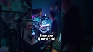 All for a few seconds of magic🌀 #bts #behindthescene #cymatics