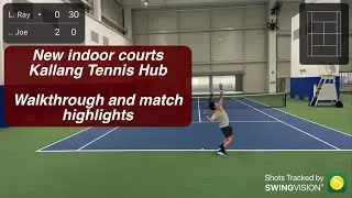 First day at the new indoor courts at Kallang Tennis Hub
