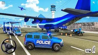 US Police Hummer Car and Quad Bike Plane Transporter - Android Gameplay