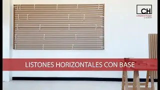 Montaje de listones horizontales con base | Creamos Hogar