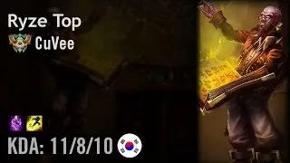 Ryze Top vs Fizz - CuVee - KR Challenger Path 6.3