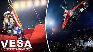 Beyonc&eacute; Stops Show Mid Air After Flying Car Malfunctions