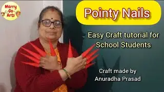Pointy Nails #anuradhaprasad #diy #origami #crafttutorial #papercrafts #youtubevideo 