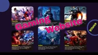 Create Gaming website using html css javascript // website design