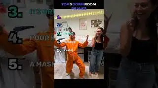 TOP 5  DORM ROOM PRANKS#tiktokgame