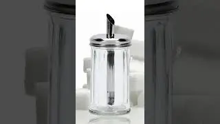 Classic Retro Large Stainless Steel and Glass Sugar Dispenser | #daraz #sugarpot  #shopping