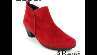 Gabor Trudy 75.633.30 Red suede ankle boots