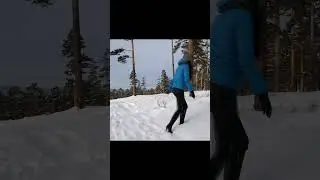 Winter games in high heels #heels #highheels #shorts #pink