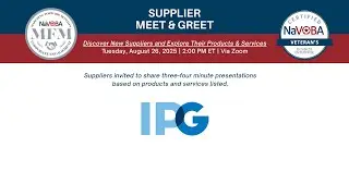 NaVOBA x Interpublic Group (IPG) - Supplier Meet & Greet