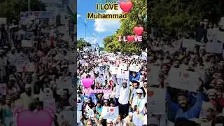 I L❤️VE Muhammad #love #protest #ilovemuhammadﷺ #trending #viral #shorts #shortvideos #viralvideos