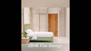 2023 Trending 2BHK Flat Design #3d #flatdesign #trending #ytshorts #elegant #viral